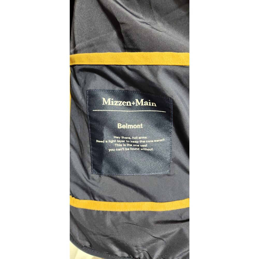 MIZZEN+MAIN Belmont Quilted Vest Men's Size XL Navy Solid NWT - Picture 10 of 12